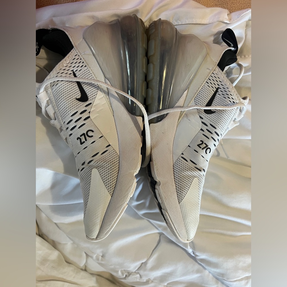 Nike Air Max 270 White and Black Sneakers